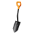 Лопата коротка Fiskars Solid. 80 см. Помаранчевий 3