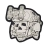 Патч (шеврон) «Totenkopf+dtnvs gen.1» R3ICH. М’який ПВХ пластик. Білий