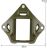Металевий кронштейн платформа кріплення шрауд NVG Mount зірка на шолом, Олива 3