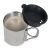 Термокружка з кришкою Tatonka Thermo 250, Silver/Black 3