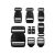Набір пряжок Fastex (9 шт.) "BUCKLE SET" Black 2