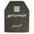 Керамическая бронеплита SPECPROM S-Line 5-го класса. Вес 2,9 кг. Размер 26 на 33 см. Оливковое масло. 2