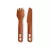 Набір столового приладдя Sea to Summit Horizon Cutlery Set, 2 предмети – Сірий