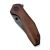 Ніж складаний Civivi ODD 22 Damascus Guibourtia Wood, коричневий 4