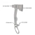 Мультитул брелок Gerber Hatchet. Белый 2