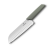 Ніж Victorinox кухонний Swiss Modern Santoku Fluted, 17 см, олива, блістер 6