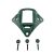 Металевий кронштейн платформа кріплення шрауд NVG Mount зірка на шолом, Олива