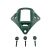 Металевий кронштейн платформа кріплення шрауд NVG Mount зірка на шолом, Олива 2