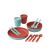Набір посуду Sea to Summit Passage Dinnerware Set, 14 Piece, Spicy Orange/Aqua Sea Blue, 2P