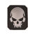 Нашивка на липучці Sturm Mil-Tec "Skull Patch PVC 3D" (Large) Black