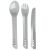 Вилка, ложка, чем Lifeventure Ellipse Cutlery, Light Grey