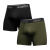 Труси чоловічі “Soldier's Boxer” (2 шт.). Матеріал Charged Cotton. Олива-Чорний