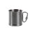 Кружка нержавіюча Sturm Mil-Tec® "Stainless Steel Karabiner Cup" (250 ml) Steel