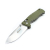 Нож складной Ganzo G720-G. Нержавеющая сталь. Зеленый
