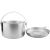 Казанок з кришкою Tatonka Kettle 6.0, Silver