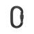 Карабін з муфтою Black Diamond Oval Keylock Screwgate, Black