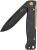 Ніж Boker Нiж Atlas Black Stonewash Brass, клинок 72 мм, сталь Sandvik 12C27 7