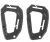 Карабін тактичний пластиковий "TACTICAL CARABINER MOLLE" (2 шт.) Black