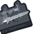 Патч (шеврон) «A10 Thunderbolt 2» от Patch hunter. Мягкий ПВХ пластик. Серый 3