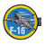Нашивка на липучці "F-16" Multi