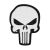 Патч Camotec Punisher (6*8) Білий