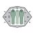 Палатка двухместная Pinguin Gemini 150, Green 2